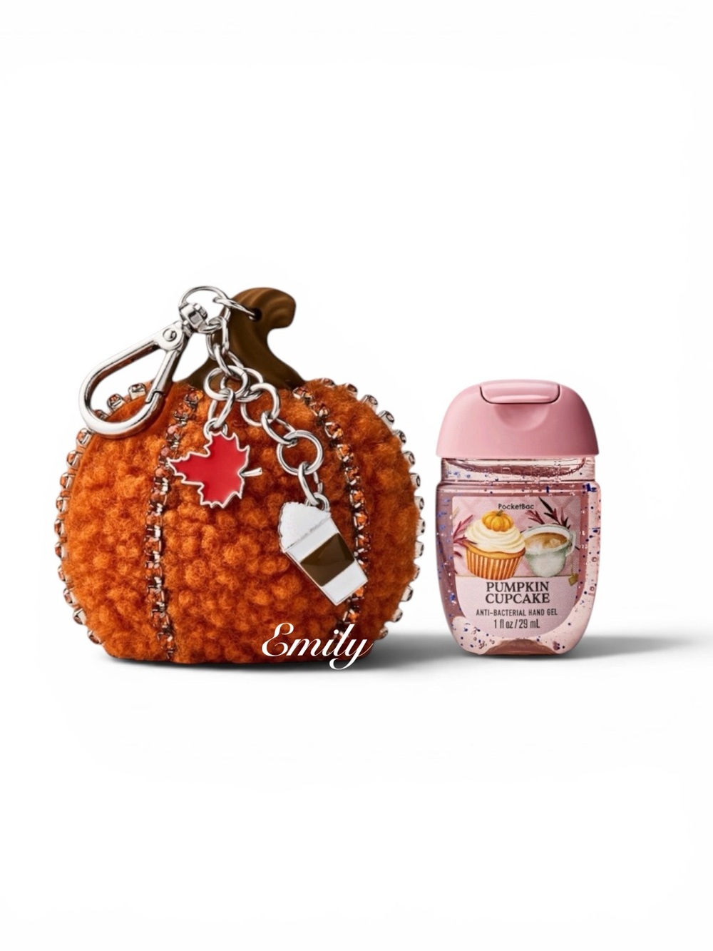 Bath & Body Works Pumpkin PocketBac Holder Pumpkin Cupcake Set